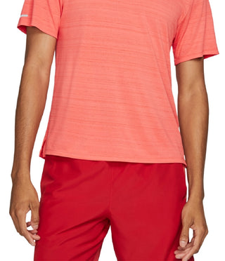 Nike Men's Dri Fit Miler T-Shirt Orange Size X-Large