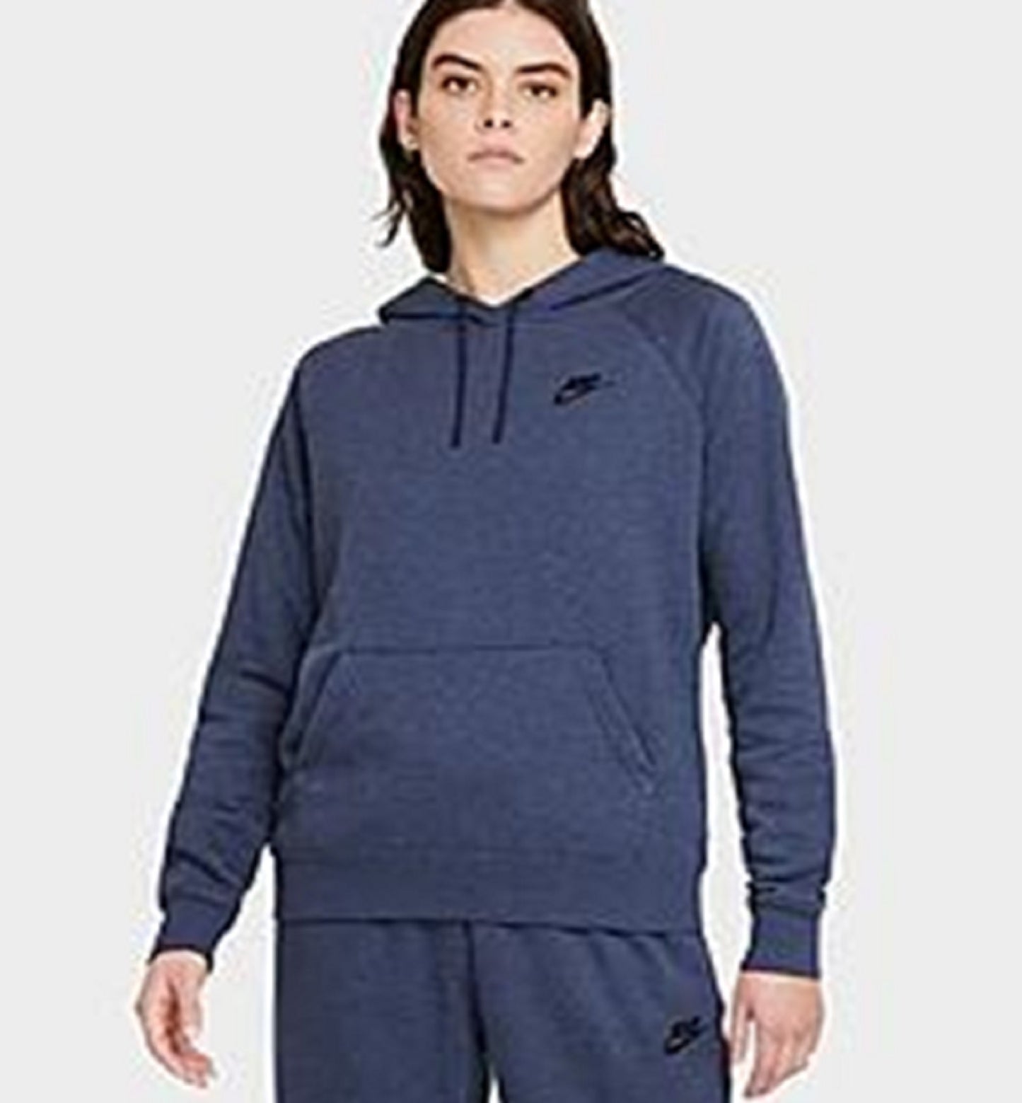 Nike Women's Sportswear Essential Fleece Hoodie Blue Size X-Large