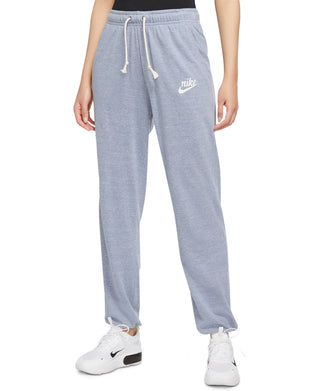 Nike Women's Sportswear Gym Vintage Distressed Pants Blue Size Medium