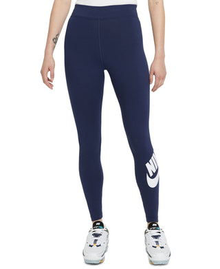 Nike Women's Plus Women's Essential High Rise Leggings Blue Size 2X