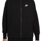 Nike Women's Sports Essentials Full Zip Sweatshirt Black Size Small