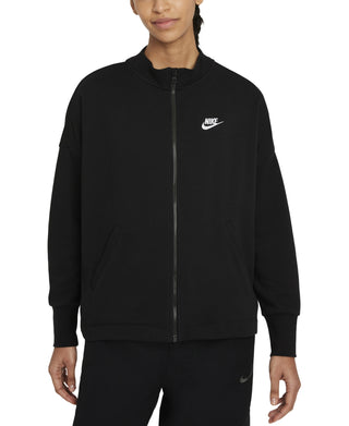 Nike Women's Sports Essentials Full Zip Sweatshirt Black Size Large