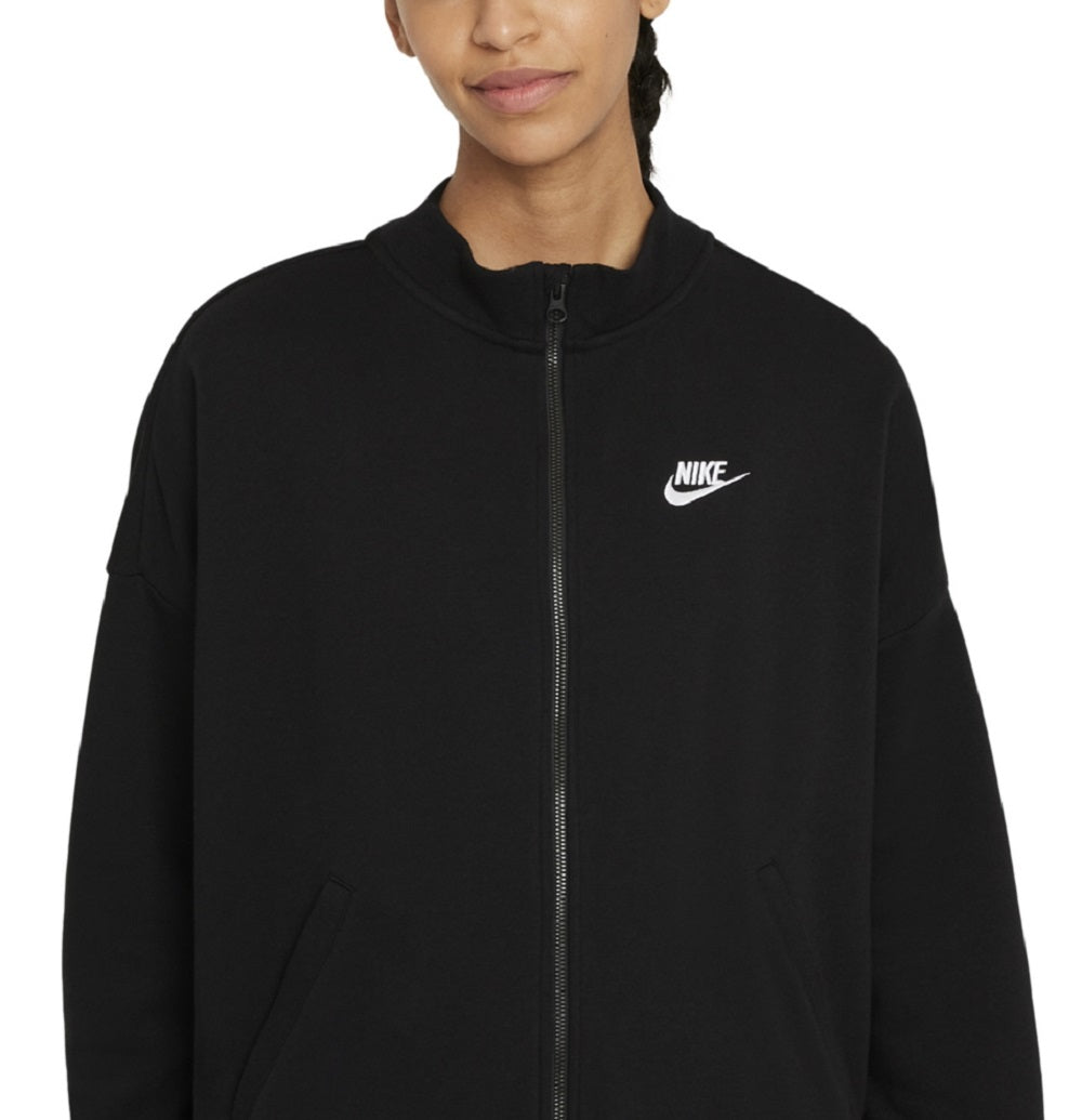 Nike Women's Sports Essentials Full Zip Sweatshirt Black Size Large
