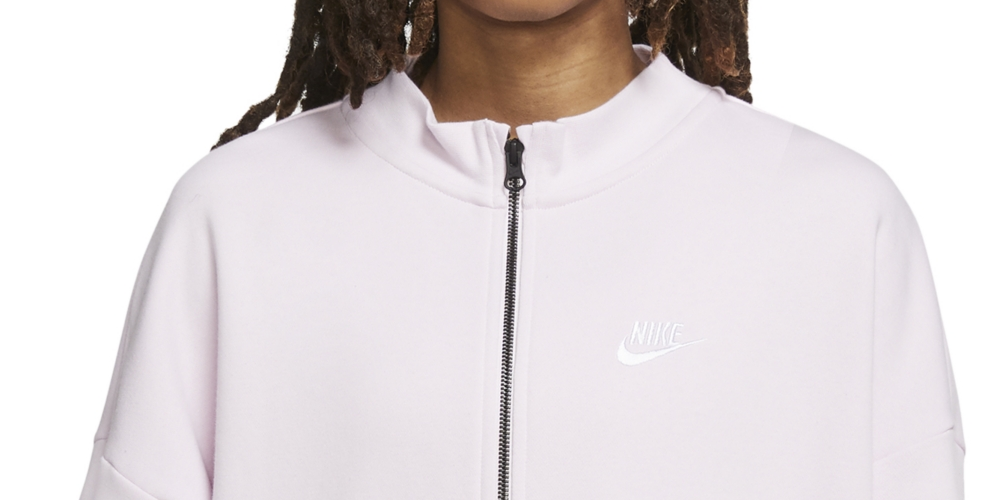 Nike Women's Essential Fleece Cardigan Pink Size S