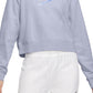 Nike Women's Easy Fleece Crewneck Top Blue Size X-Small