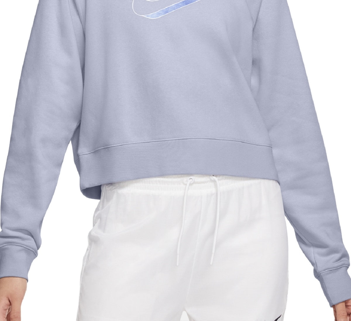 Nike Women's Easy Fleece Crewneck Top Blue Size X-Small