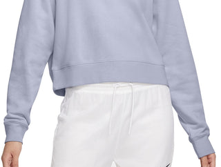 Nike Women's Easy Fleece Crewneck Top Blue Size Large