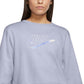Nike Women's Easy Fleece Crewneck Top Blue Size Large