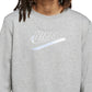 Nike Women's Easy Fleece Crewneck Top Gray Size Medium