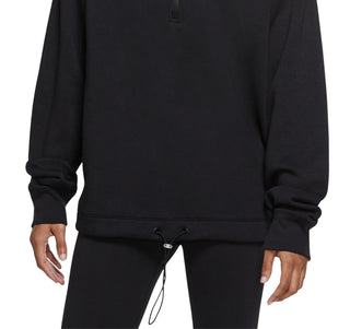 Nike Women's Easy Fleece Half Zip Top Black Size Medium