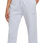 Nike Women's Sportswear Fitted Fleece Jogger Pants Blue Size Medium