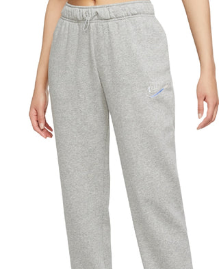 Nike Women's Fitted Fleece Jogger Pants Grey Size Large
