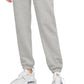 Nike Women's Fitted Fleece Jogger Pants Grey Size Large