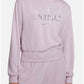 Nike Women's Femme Logo Fleece Sweatshirt Purple Size X-Small