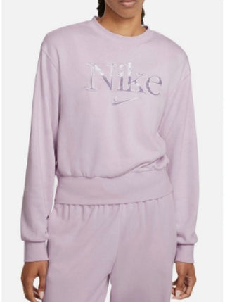 Nike Women's Femme Logo Fleece Sweatshirt Purple Size X-Small