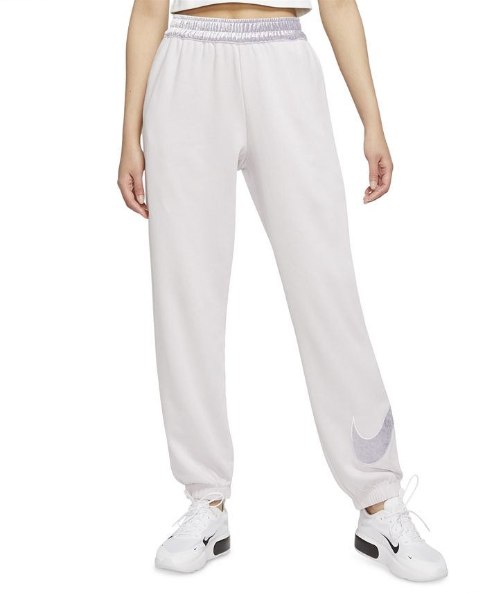 Nike Women's Femme Logo French Terry Sweatpants Purple Size X-Large