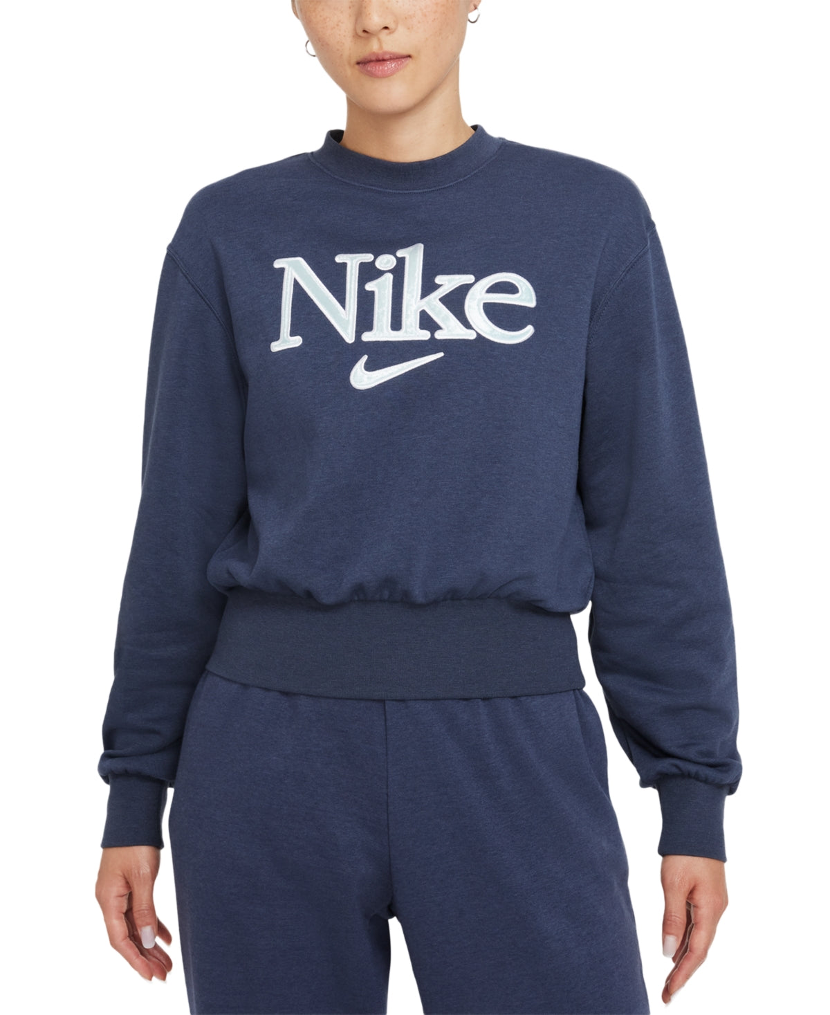 Nike Women's Graphic Sweatshirt Blue Size 2X