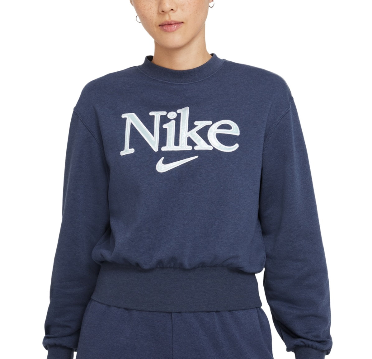 Nike Women's Graphic Sweatshirt Blue Size 2X