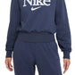 Nike Women's Graphic Sweatshirt Blue Size 2X
