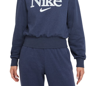 Nike Women's Graphic Sweatshirt Blue Size 2X