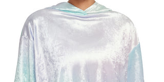 Nike Women's Sportswear Velour Hoodie Blue Size 2X