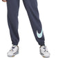 Nike Women's Fleece Lined Loogo Stretch Jogger Blue Size 2X