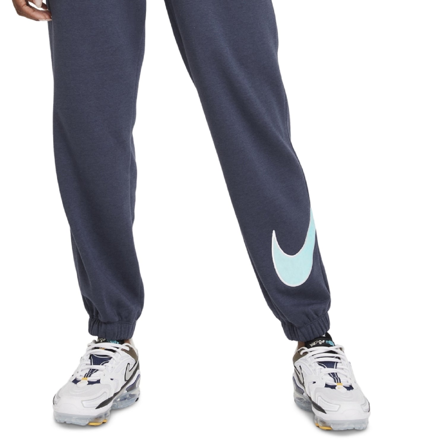 Nike Women's Fleece Lined Loogo Stretch Jogger Blue Size 2X