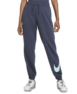 Nike Women's Fleece Lined Loogo Stretch Jogger Blue Size 2X