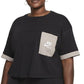 Nike Women's Cotton Pocket T-Shirt Black Size 2X