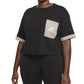 Nike Women's Cotton Pocket T-Shirt Black Size 3X