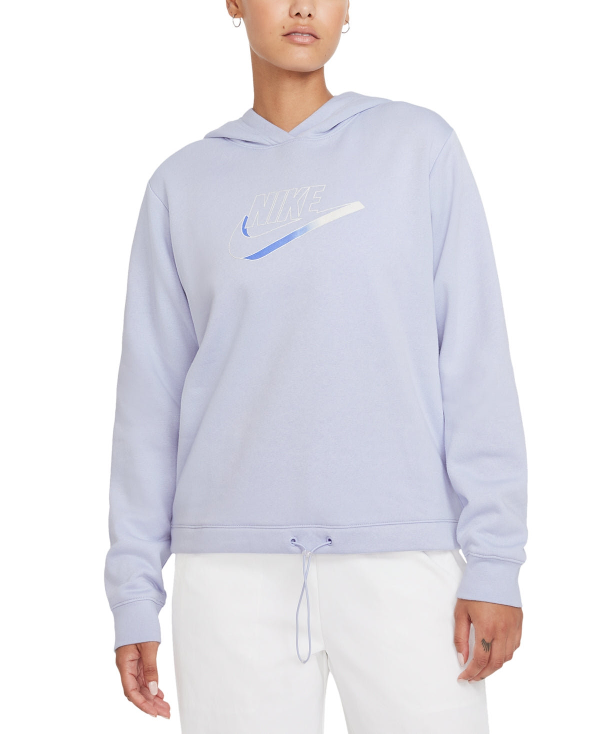 Nike Women's Plus Sportswear Pullover Hoodie Blue Size 1X