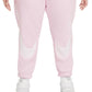 Nike Women's Sportswear Easy Fleece Joggers Pink Size 1X
