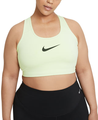 Nike Women's Dri Fit Medium Support Sports Bra Green Size 2X