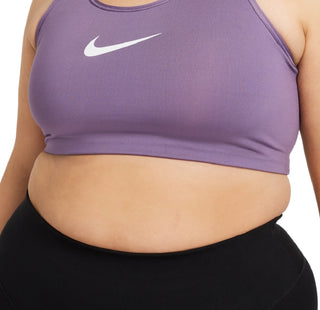 Nike Women's Dri Fit Medium Support Sports Bra Purple Size 1X
