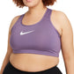 Nike Women's Dri Fit Medium Support Sports Bra Purple Size 2X