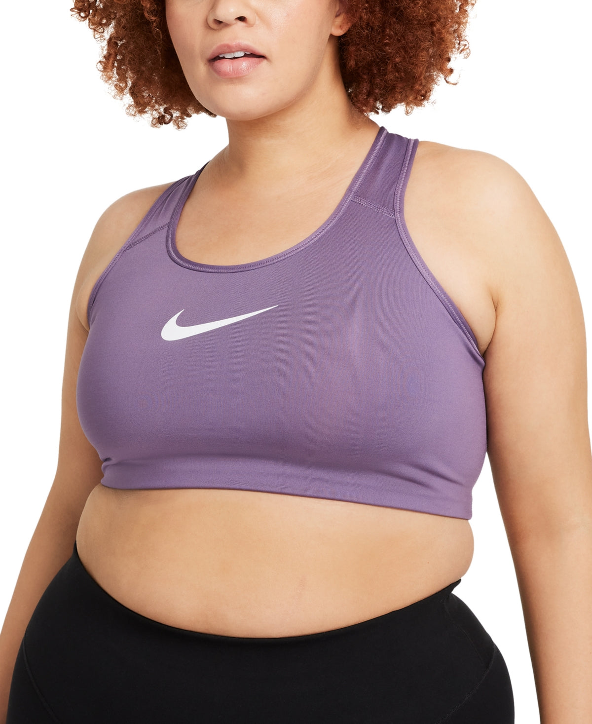 Nike Women's Dri Fit Medium Support Sports Bra Purple Size 2X
