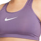 Nike Women's Dri Fit Medium Support Sports Bra Purple Size 2X