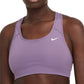 Nike Women's Dri Fit Racerback Medium Impact Sports Bra Purple Size Small