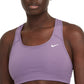Nike Women's Dri Fit Racerback Medium Impact Sports Bra Purple Size Small