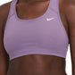Nike Women's Dri Fit Racerback Medium Impact Sports Bra Purple Size Small