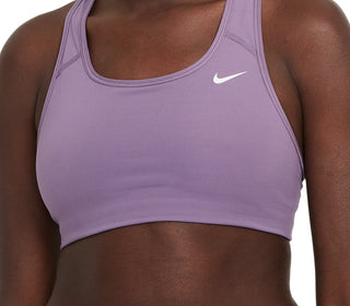 Nike Women's Dri Fit Racerback Medium Impact Sports Bra Purple Size Small