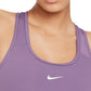 Nike Women's 1 Piece Pad Medium Impact Sports Bra Purple Size X-Small