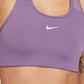 Nike Women's 1 Piece Pad Medium Impact Sports Bra Purple Size X-Small