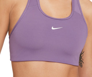 Nike Women's 1 Piece Pad Medium Impact Sports Bra Purple