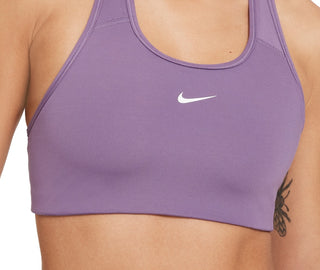 Nike Women's 1 Piece Pad Medium Impact Sports Bra Purple