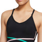 Nike Women's Longline Medium Impact Sports Bra Black Size Medium