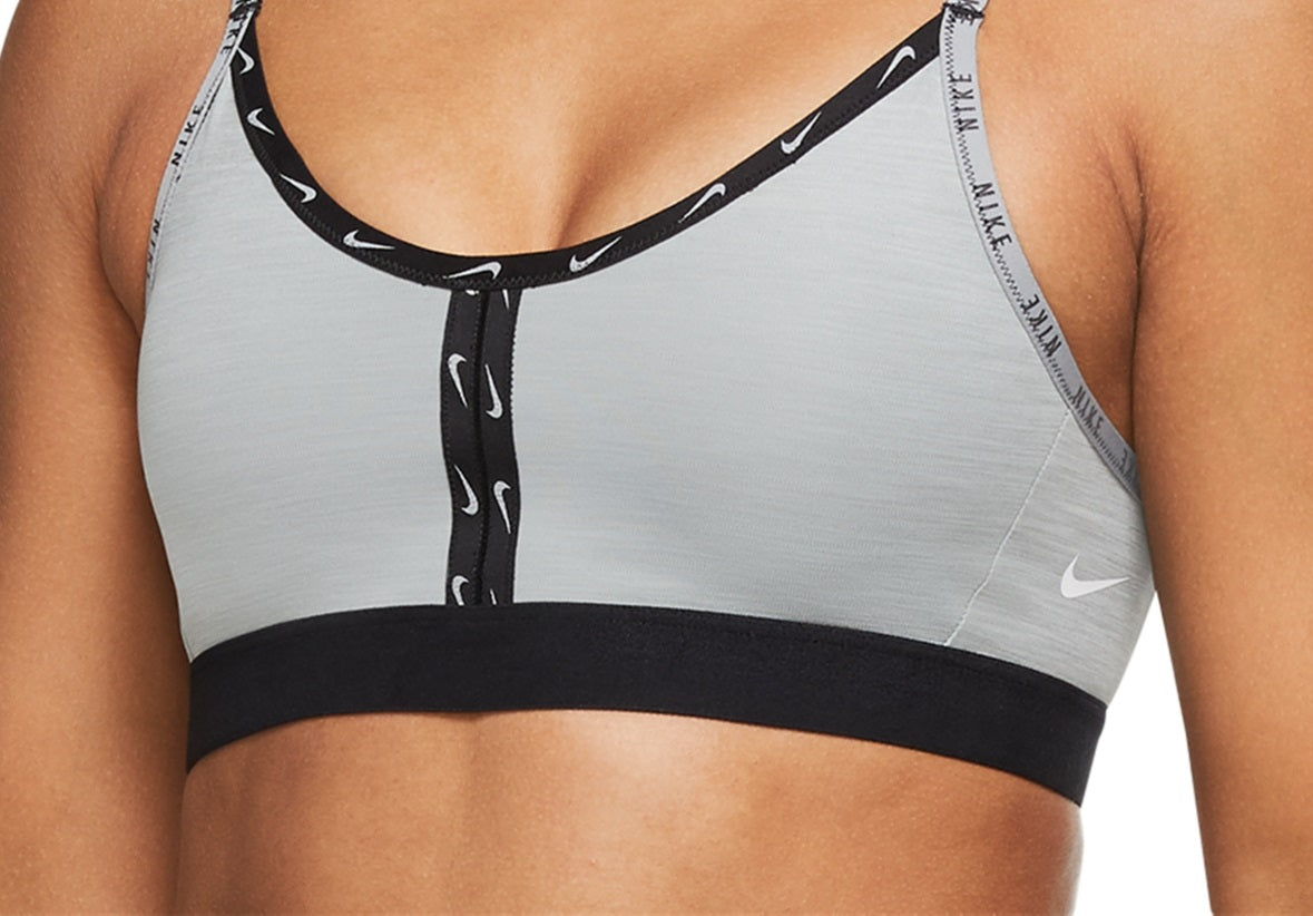 Nike Women's Dri Fit Indy Low-Impact Sports Bra Gray Size X-Large
