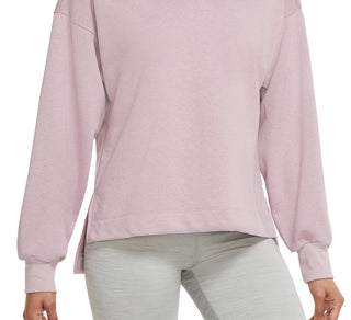 Nike Women's Yoga French Terry Sweatshirt Purple Size Medium