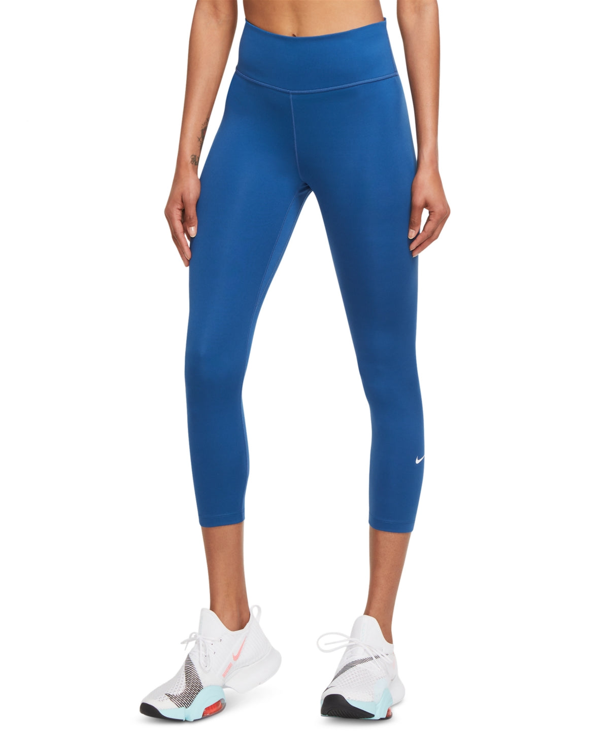 Nike Women's Cropped Leggings Blue Size 2X