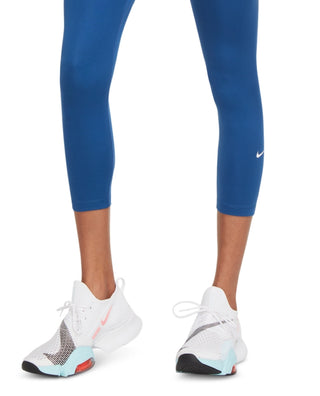 Nike Women's Cropped Leggings Blue Size 2X